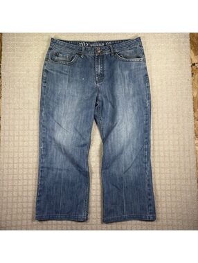 702 Vegas Baggy Denim Blue Jeans Wide Leg Fit 38x27